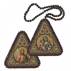 Набор для вышивания двухсторонней иконы Богородица Иерусалимская и Ангел Хранитель