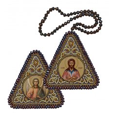Набор для вышивания двухсторонней иконы Св. Прп. Алексий Человек Божий и Ангел Хранитель