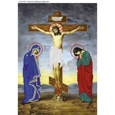 изображение: икона для вышивки бисером Распятие Христа