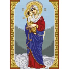 изображение: икона для вышивки бисером, Образ Богородицы Взыскание погибших