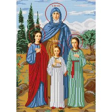 изображение: икона для вышивки бисером, Вера, Надежда, Любовь и мать их София