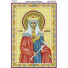 изображение: именная икона для вышивки бисером Святая царица Валерия