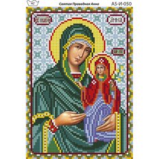 изображение: именная икона для вышивки бисером Святая праведная Анна