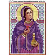 изображение: именная икона для вышивки бисером Святая Мария Магдалина