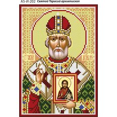 изображение: именная икона для вышивки бисером Святой архиепископ Тарасий