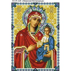 изображение: схема для вышивки бисером иконы Иверская Богородица