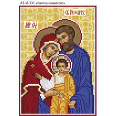 изображение: схема для вышивки бисером иконы Святое семейство (православное)