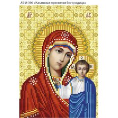 изображение: схема для вышивки бисером икона Казанская Богородица