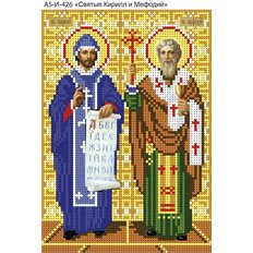 изображение: схема для вышивки бисером Святые Кирилл и Мефодий