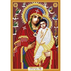 изображение: схема для вышивки бисером иконы Образ Богородицы Святогорская