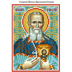 изображение: схема для вышивки бисером иконы Святой Иоанн Кронштадский