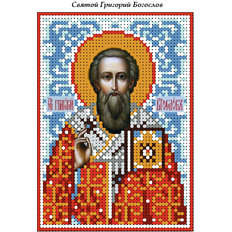 изображение: схема для вышивки бисером иконы Святой Григорий Богослов