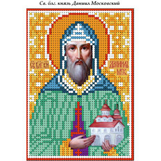 изображение: схема для вышивки бисером иконы Святой князь Даниил Московский