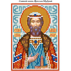 изображение: схема для вышивки бисером иконы Святой князь Ярослав Мудрый