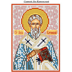 изображение: схема для вышивки бисером иконы Святой Лев Катанский