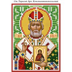 изображение: схема для вышивки бисером иконы Святой Тарасий Константинопольский