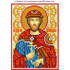 изображение: схема для вышивки бисером иконы Святой благоверный князь Ростислав