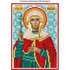 изображение: именная икона для вышивки бисером Святая Виктория