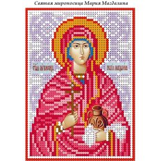 изображение: схема для вышивки бисером именной иконы Святая мироносица Мария Магдалина