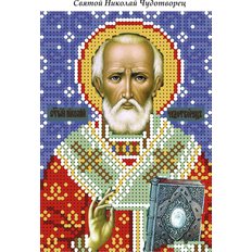 изображение: схема для вышивки бисером иконы Святой Николай Чудотворец