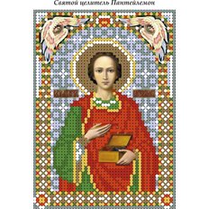 изображение: схема для вышивки бисером иконы Святой целитель Пантелеймон