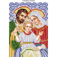 изображение: схема для вышивки бисером иконы Святая семья
