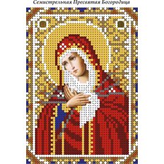 изображение: схема для вышивки иконы Образ Богородицы Семистрельная