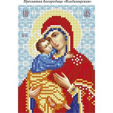 изображение: схема для вышивки иконы Образ Богородицы Владимирская