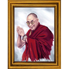 фото: картина для вышивки бисером Далай Лама