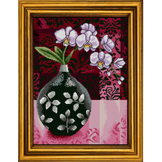 фото: картина для вышивки бисером Орхидея. Символ совершенства и гармонии