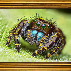 фото: картина для вышивки бисером Из жизни пауков. Часть 2