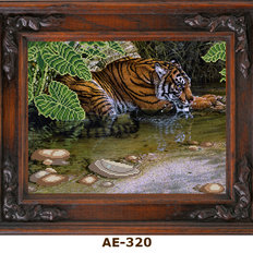 фото: картина для вышивки бисером Тигр у воды