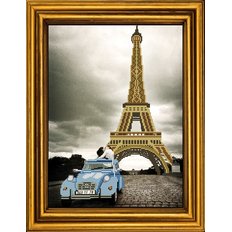 фото: картина для вышивки бисером Парижский кабриолет любви