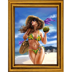 фото: картина для вышивки бисером Королева пляжа