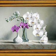 фото: картина для вышивки бисером Изысканные орхидеи