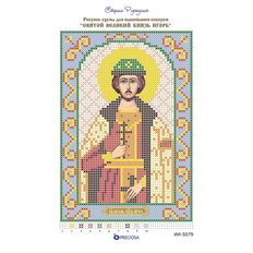 изображение: икона для вышивки бисером Святой Игорь