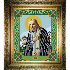 изображение: икона для вышивки бисером Святой Серафим Саровский