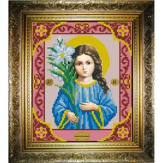изображение: икона для вышивки бисером Трилетствующая Богородица