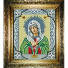 изображение: икона для вышивки бисером Умиление Богородица
