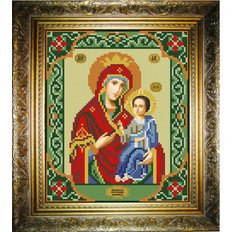 изображение: икона для вышивки бисером Богородица Иверская