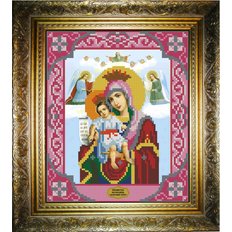 изображение: икона для вышивки бисером Достойно Есть Богородица