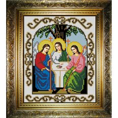 изображение: икона для вышивки бисером Святая Троица