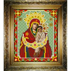 изображение: икона для вышивки бисером Богородица Святогорская