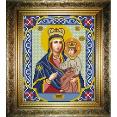 изображение: икона для вышивки бисером Богородица Озерянская