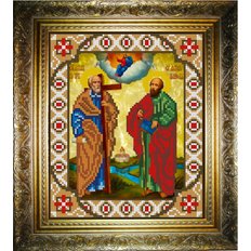 изображение: икона для вышивки бисером Апостолы Пётр и Павел