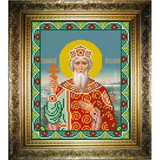 изображение: икона для вышивки бисером, Святой Владимир