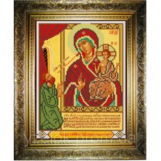 изображение: икона для вышивки бисером Нечаянная Радость Богородица