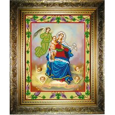 изображение: икона для вышивки бисером, Богородица Радуйся надежде Вечных благ