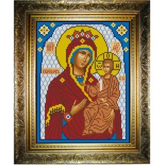 изображение: икона для вышивки бисером, Богородица Избавительница