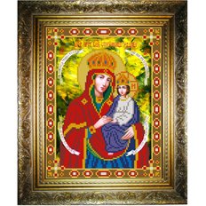 изображение: икона для вышивки бисером, Богородица Споручница Грешных